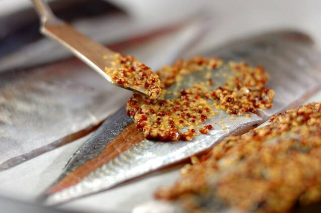 アジのオーブンパン粉焼きの作り方の手順3