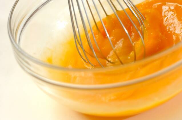 抹茶プリンの作り方の手順2