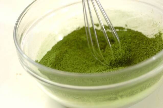 抹茶プリンの作り方の手順3