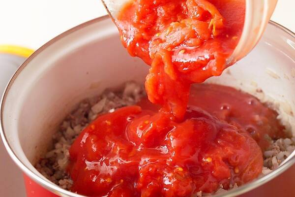 トロっとナスのトマトミートグラタンの作り方の手順4