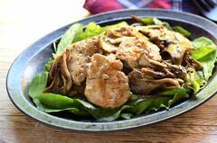 やわらか豚ヒレとマイタケのマスタード風味ソテー