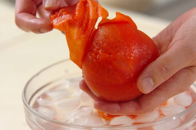 ひんやりトマトの作り方の手順1