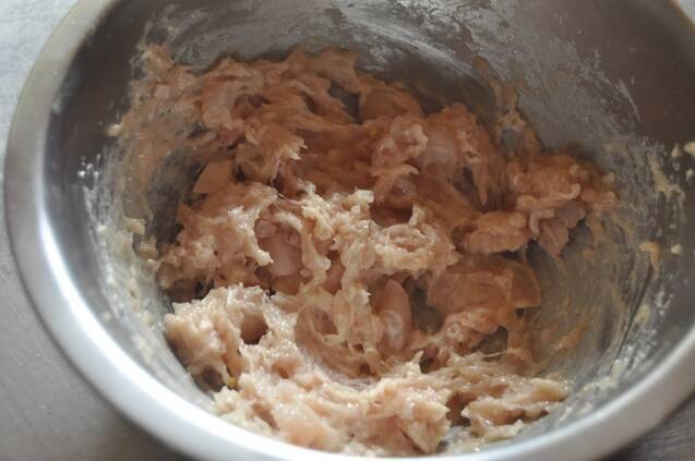 鶏つみれとカブのおかゆの作り方の手順2