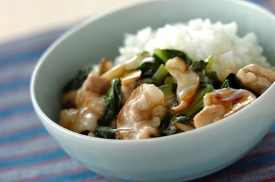 小松菜とホタテの中華風あんかけご飯のレシピ 作り方 E レシピ 料理のプロが作る簡単レシピ