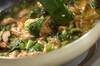 小松菜とホタテの中華風あんかけご飯の作り方の手順6