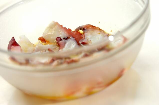 タコと夏野菜のマリネの作り方の手順2