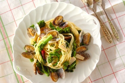 菜の花とタケノコの春パスタ