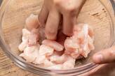 鶏むね肉のやみつきさっぱり和えの下準備1