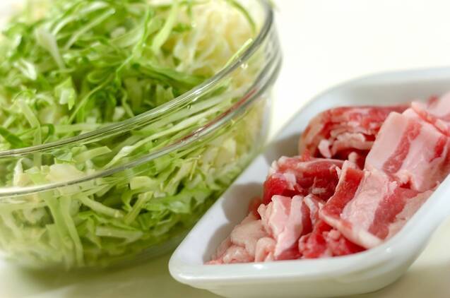 低糖質おから入りお好み焼き（糖質13.8g）の作り方の手順1