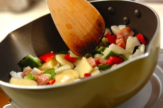 カラフルオムレツの作り方の手順9