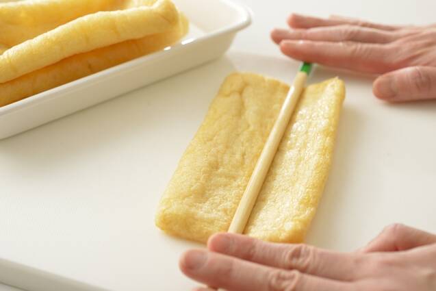 肉のせいなり寿司の作り方の手順2