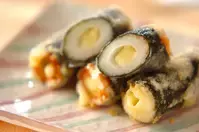 お弁当に！チーズちくわののり揚げ