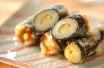 お弁当に！チーズちくわののり揚げ