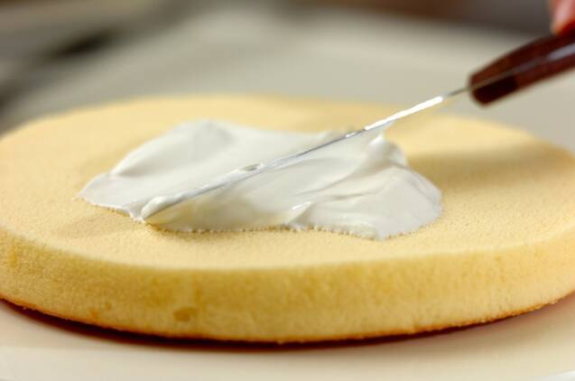 オンブルケーキ(グラデーションケーキ)の作り方の手順3