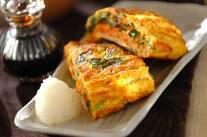 ツナとニラの卵焼き