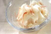 カブとミョウガの酢の物