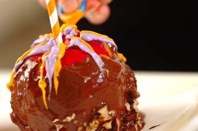 キャラメルアップル(リンゴ飴)の作り方の手順5