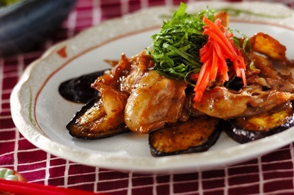 豚肉とナスの蒲焼風