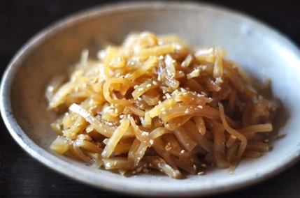 大根の皮のきんぴら