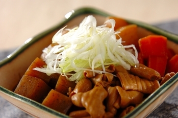 炊飯器でモツ煮込み