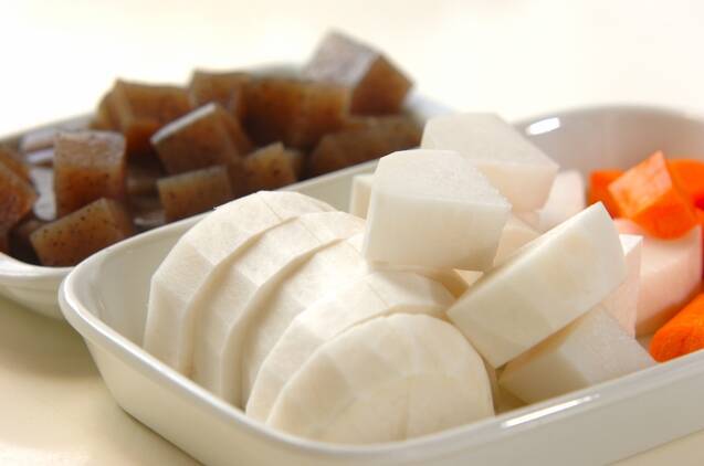 炊飯器でモツ煮込みの作り方の手順2