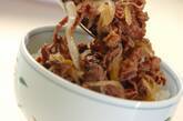 人気の丼もの！簡単にできる基本の牛丼の作り方4