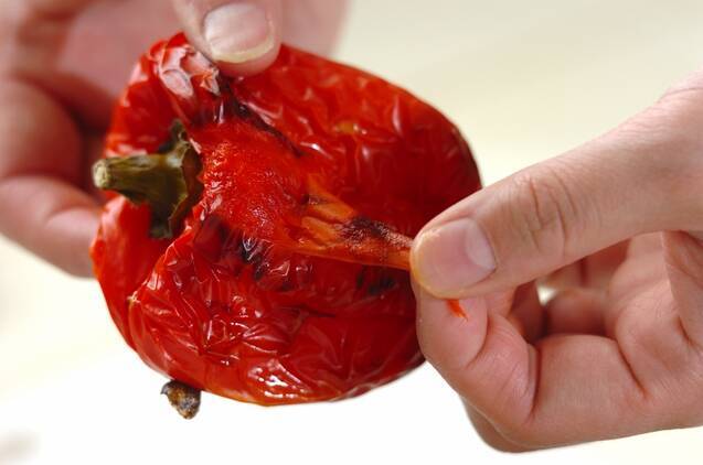 焼きパプリカのカプレーゼ風の作り方の手順3