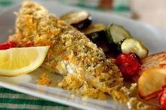 アジのハーブパン粉焼き