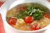 トマトのかき玉スープの作り方の手順