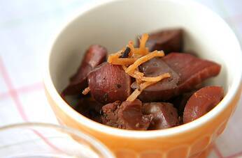 鶏レバーの赤ワイン煮