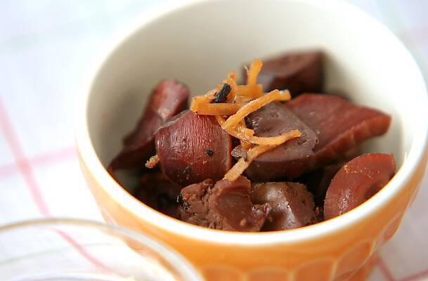 鶏レバーの赤ワイン煮