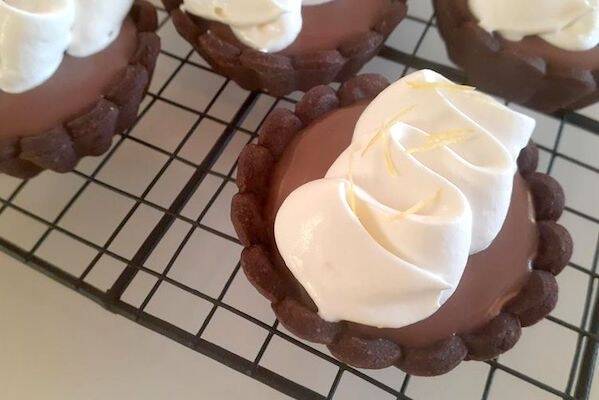 チョコレートとレモンのタルトの作り方の手順15