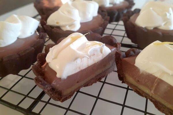 チョコレートとレモンのタルトの作り方の手順15