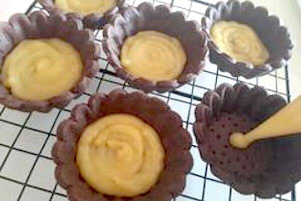 チョコレートとレモンのタルトの作り方の手順10