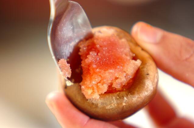 シイタケ明太アヒージョの作り方の手順1