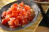 トマトとオニオンのサラダの作り方の手順