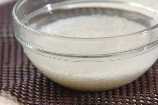 トッピングで楽しむおかゆの作り方の手順1