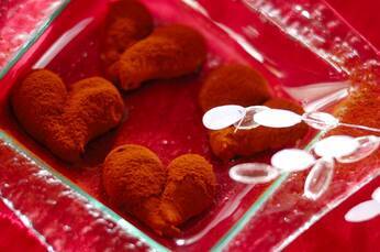 ハートのラズベリーガナッシュ