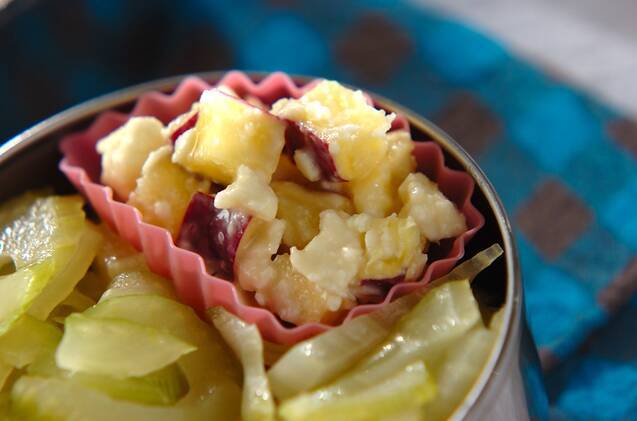 サツマイモのハニーチーズサラダ