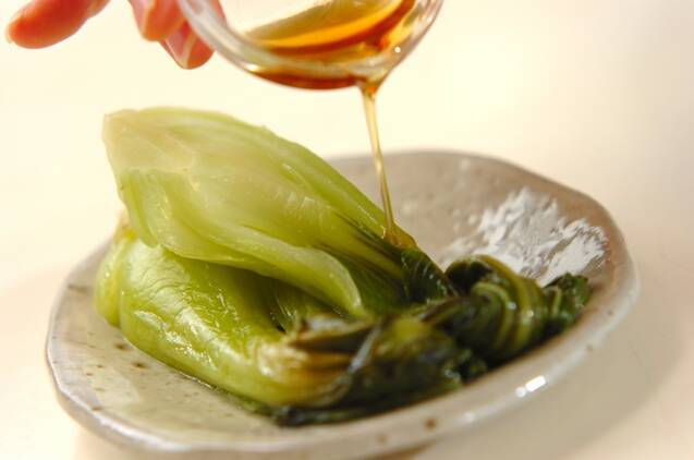 チンゲンサイの炒め煮の作り方の手順4