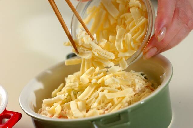 エビとブロッコリーの豆腐グラタンの作り方の手順7