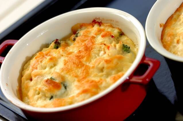 エビとブロッコリーの豆腐グラタンの作り方の手順8