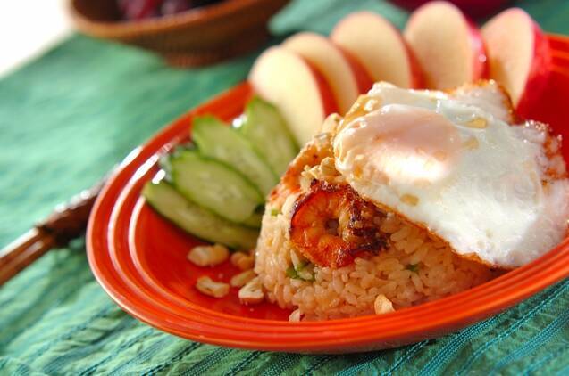 エビのエスニックチャーハン