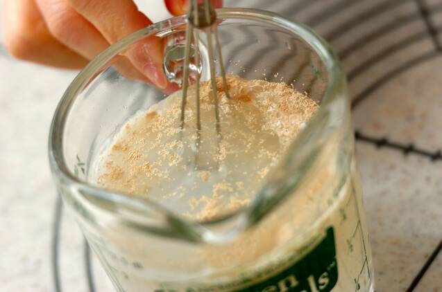 基本のフォカッチャの作り方の手順1