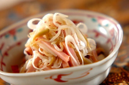 焼豚とネギの和えもの