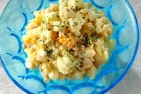 カリフラワーとゆで卵のサラダ