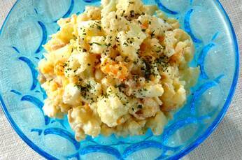 カリフラワーとゆで卵のサラダ