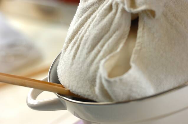 カニとミツバのあんかけ茶碗蒸しの作り方の手順3