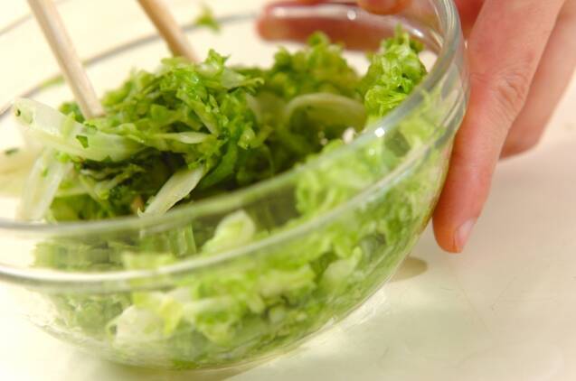 塩サバのもみ漬け添えの作り方の手順7