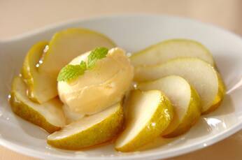 洋梨のバニラとブランデー風味